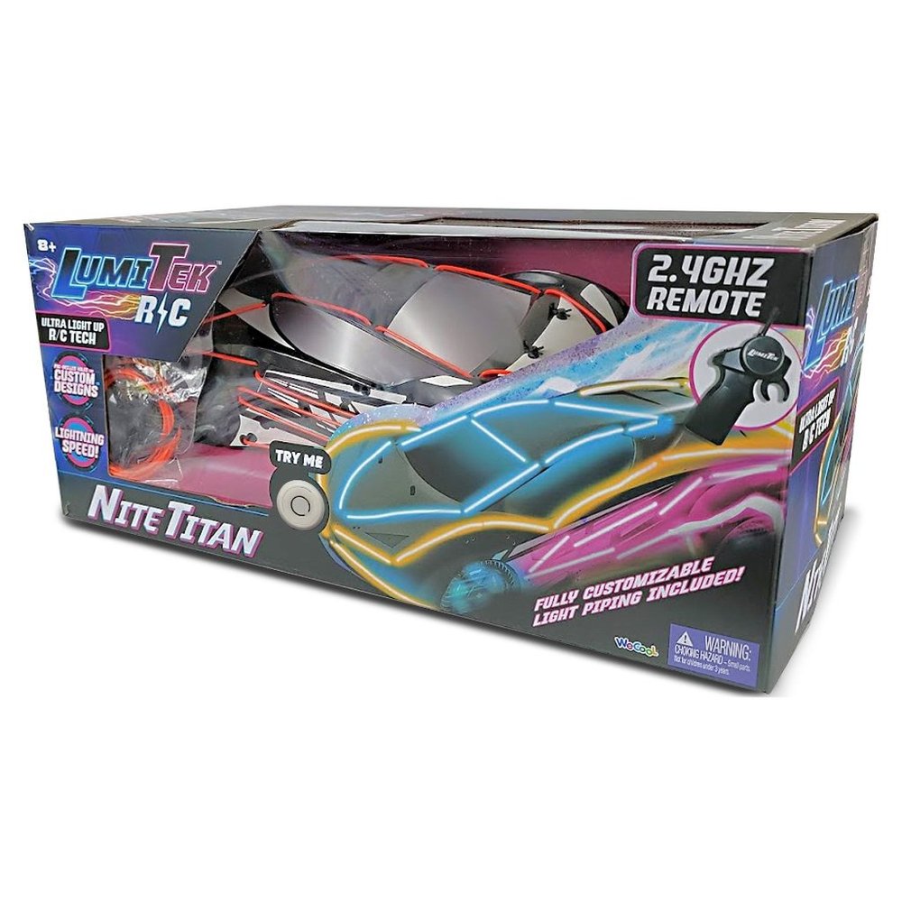 LumiTEK™ R/C - Nite Titan Customizable LED Car - 2.4 GHz 1:16 Scale RC Car